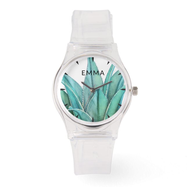 Naam Agave Monogram Horloge (Voorkant)
