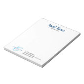 Naam agent aangepast notitieblok (Linkerzijde)