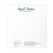 Naam agent aangepast notitieblok (Voorkant)