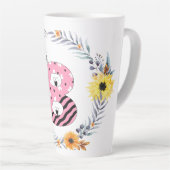 Naam alfabet "B" Latte Mok (Rechterhoek)