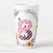 Naam alfabet "B" Latte Mok (Voorkant)