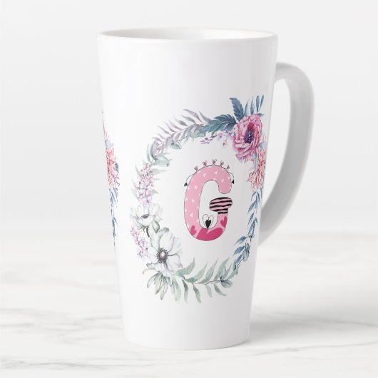 Naam alfabet "G" Latte Mok (Rechterhoek)