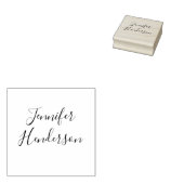 Naam alleen handtekening Elegante Script Calligraf Rubberstempel (Gestempeld)