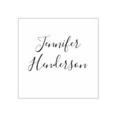 Naam alleen handtekening Elegante Script Calligraf Rubberstempel (Afrduk)