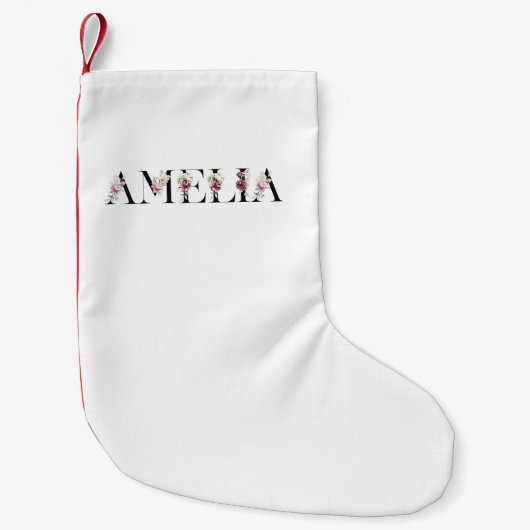 Naam Amelia Kleine Kerstsok (Voorkant)
