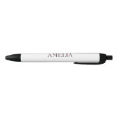 Naam Amelia Zwarte Inkt Pen (Bodem)