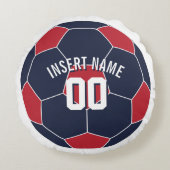 Naam Amerikaanse Voetbal invoegen Rond Kussen (Voorkant)