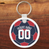 Naam Amerikaanse Voetbal invoegen Sleutelhanger (Achterkant)