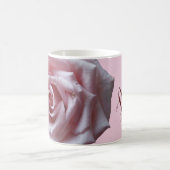  naam Amy  roze roos bloemenboho Koffiemok (Center)