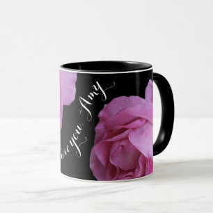 naam Amy roze rozen houden van je Mok