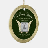 Naam Angel Wings Memorial toevoegen Keramisch Ornament (Rechts)