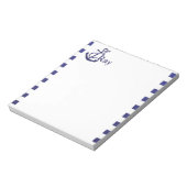 Naam anker Nautical Monogram Notitieblok (Linkerzijde)