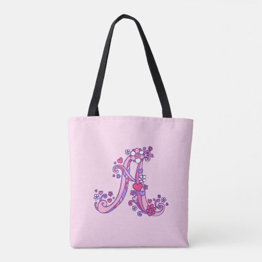 Naam Ankita en betekenis monogram zak Tote Bag (Achterkant)