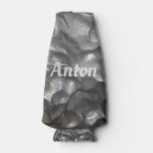 Naam "Anton" op Meteorite Rock, fleskoeler Flesjeskoeler (Voorkant)