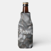Naam "Anton" op Meteorite Rock, fleskoeler Flesjeskoeler (Fles Voorkant)