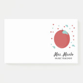Naam Apple Teacher Script Post-it® Notes (Voorkant)