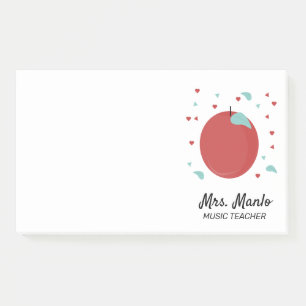 Naam Apple Teacher Script Post-it® Notes