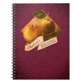  naam  Apples Retro Recipe Notitieboek