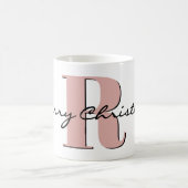 Naam, April Diamond Birthstone | vrolijk kerstfees Koffiemok (Center)