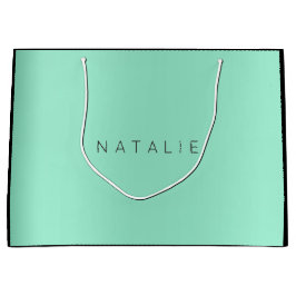 Naam Aqua Mint Blush Parly Minimale Gift Large Cadeautasje