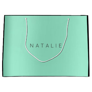 Naam Aqua Mint Blush Parly Minimale Gift Large Cadeautasje