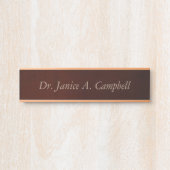 Naam arts deurbordje (Voorkant)