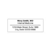 Naam arts Specialiteit/titel retouradres Zelfinktende Stempel (Design)