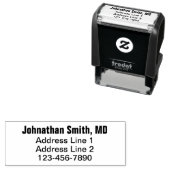 Naam arts Telefoonnummer Retouradres Sjabloon Zelfinktende Stempel (In situ)