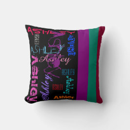 Naam Ashley 6 letters Custom Pillow Kussen