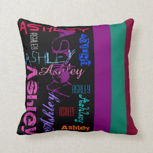 Naam Ashley 6 letters Custom Pillow Kussen