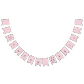 Naam baby (aanpasbaar) vlaggetjes (Alle)