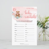 Naam Baby Animals Teddy Bear Eucalyptus Game (Staand voorkant)