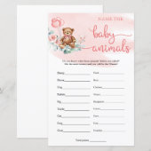 Naam Baby Animals Teddy Bear Eucalyptus Game (Voorkant / Achterkant)