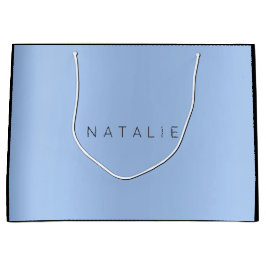 Naam Baby Blue Pearly Minimal Gift Groot Cadeauzakje