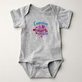 (naam Baby) Little Heart Stealer Romper