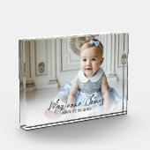 Naam babyscriptie babyfoto  fotoblokken (Links)