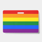 Naam Badge met Pride vlag van LGBT (Achterkant)