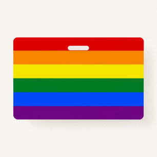 Naam Badge met Pride vlag van LGBT