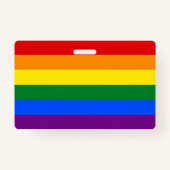 Naam Badge met Pride vlag van LGBT (Achterkant)