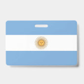 Naam Badge met vlag van Argentinië (Achterkant)