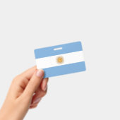 Naam Badge met vlag van Argentinië (Handheld)