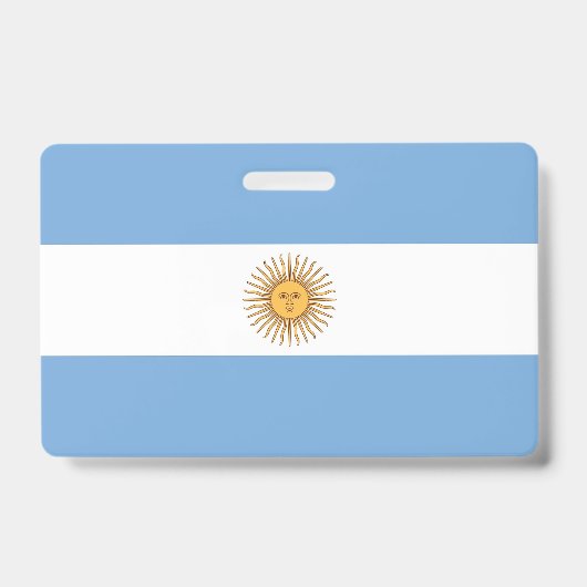 Naam Badge met vlag van Argentinië (Voorzijde)