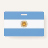 Naam Badge met vlag van Argentinië (Achterkant)