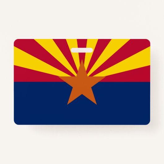 Naam Badge met vlag van Arizona State, Verenigde S (Voorkant)