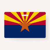 Naam Badge met vlag van Arizona State, Verenigde S (Achterkant)