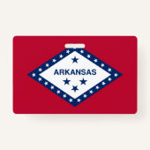 Naam Badge met vlag van Arkansas State, Verenigde  (Achterkant)