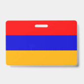 Naam Badge met vlag van Armenië (Achterkant)