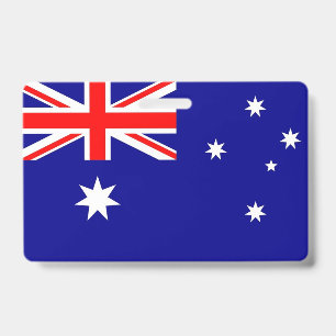 Naam Badge met vlag van Australië