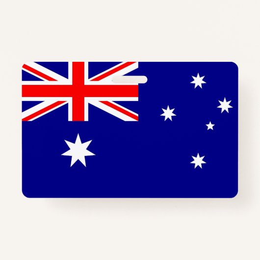 Naam Badge met vlag van Australië (Voorkant)