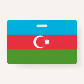 Naam Badge met vlag van Azerbeidzjan (Achterkant)